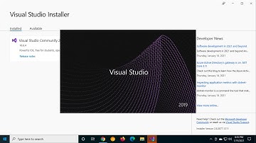 Installing Visual Studio 2019 on Window 10