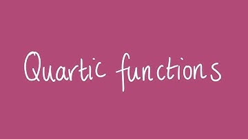 Quartic functions | Unit 1 and 2 VCE Maths Methods