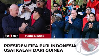 Kalah Tipis Dari Guinea, Ini Pesan Presiden FIFA Untuk Suporter Indonesia | tvOne Minute