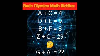 Can You Solve These Brain-Busting Math Olympic Riddles? #shorts #puzzle #trending Wealth