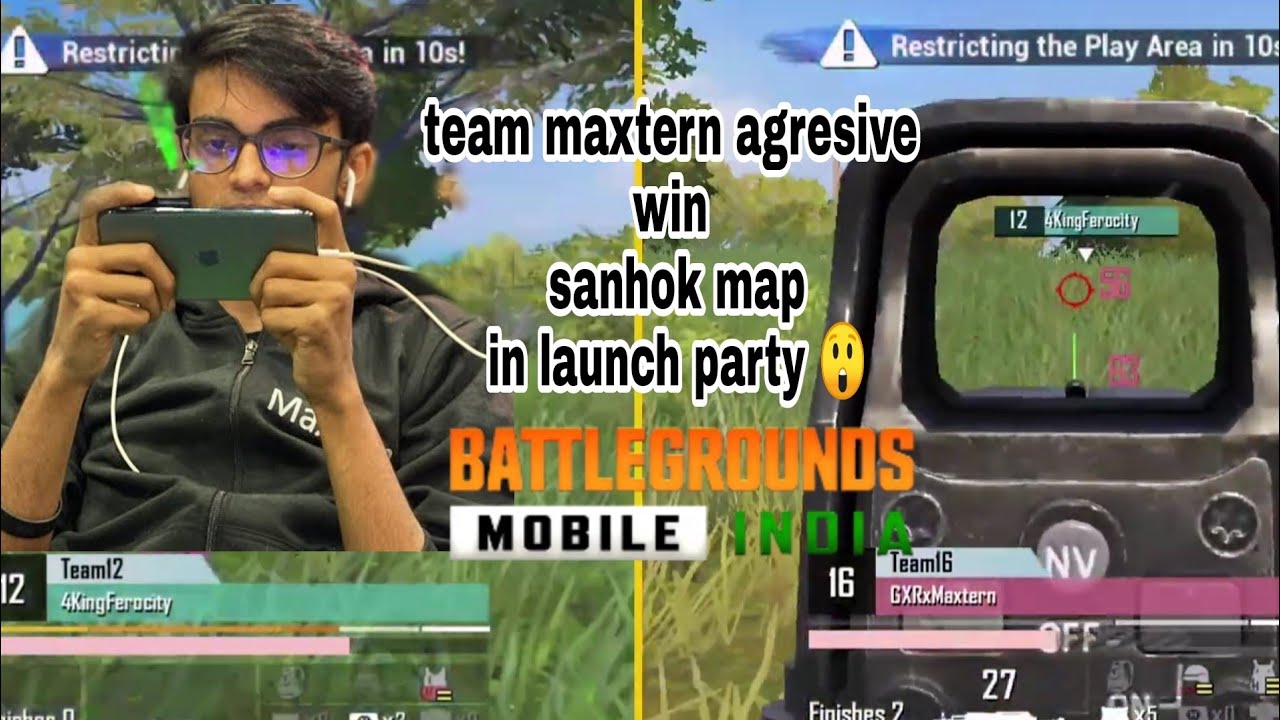 MAXTERN Win Last Round OF LAUNCH PARTY IN BATTLEGROUND MOBILE INDIA # ...