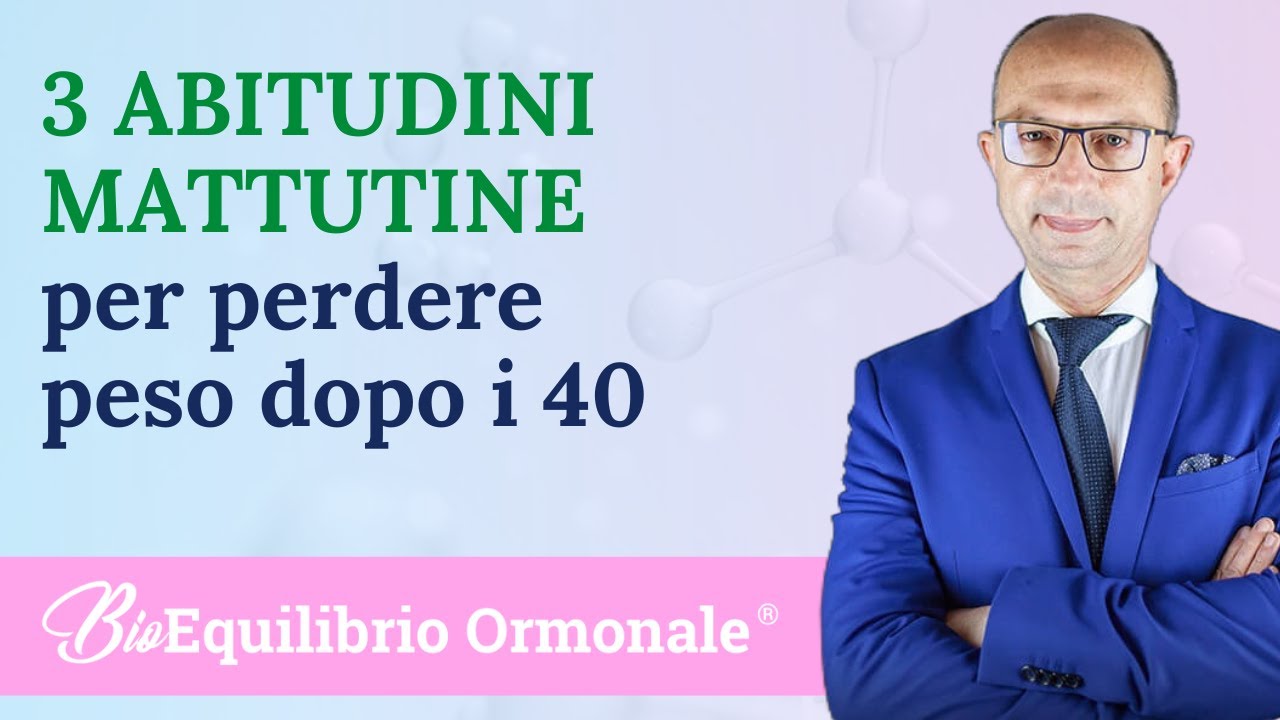 3 abitudini mattutine per perdere peso soprattutto dopo i 40