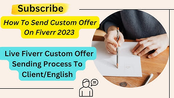 How to Create Custom Offer in Fiverr for Orders #subscribe #fiverr #thumbnail #youtube