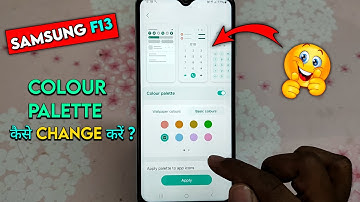 How to change color palette on samsung phone | Notification panel colour change kaise kare