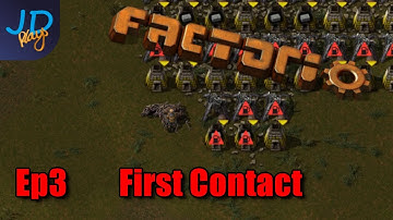 First Contact Ep3 | Factorio Biter Hell | Gameplay, Let