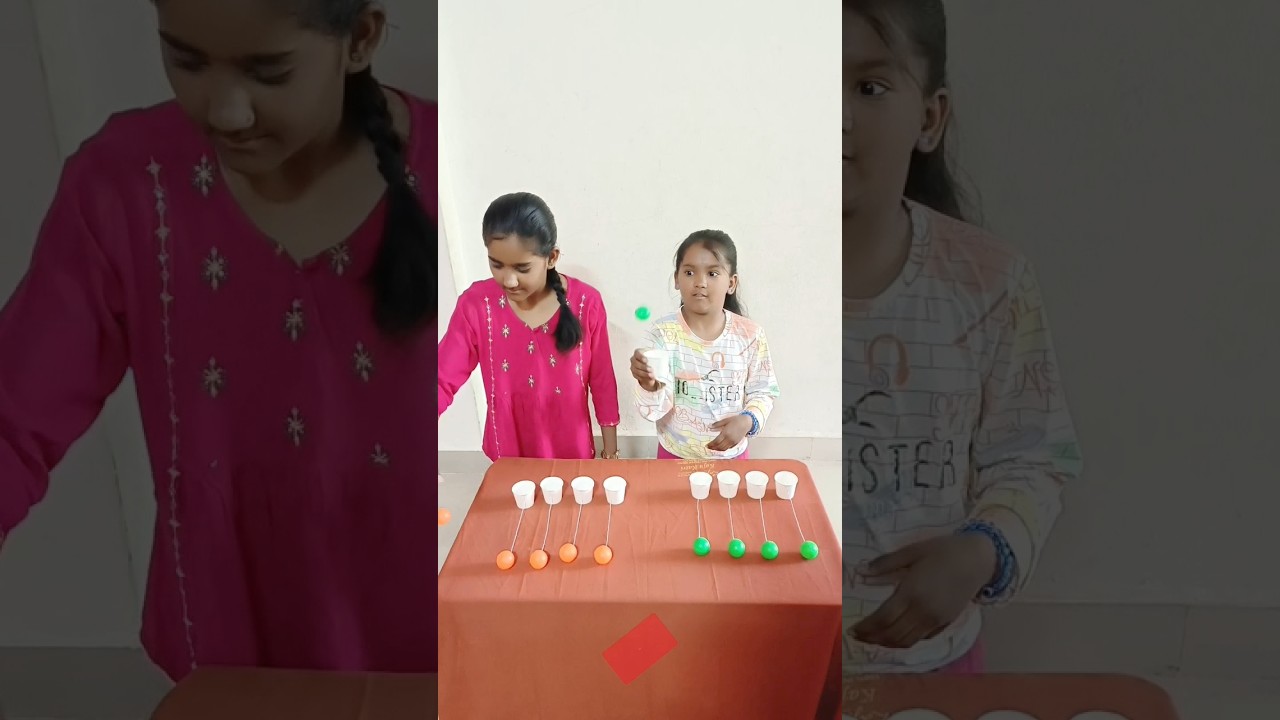 Catch the ball Challenge | Cup ball game | Indoor games for kids | Party games 