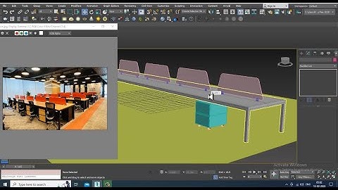 3DsMax Tutorials, Learn 3D Modeling an Office Interior Design from Scratch in 3dsmax ( Part 1)