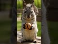 🐿️ Smart Squirrel Cracking Walnut Like a Pro! 😱 #minimalanimal