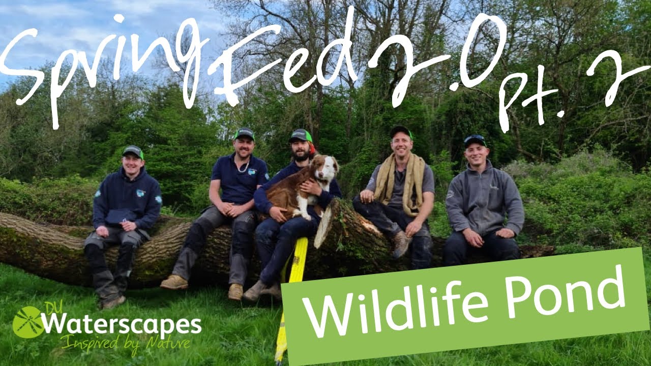 The Team complete the Large Wildlife Pond 2.0 Part 2 | Bath, UK