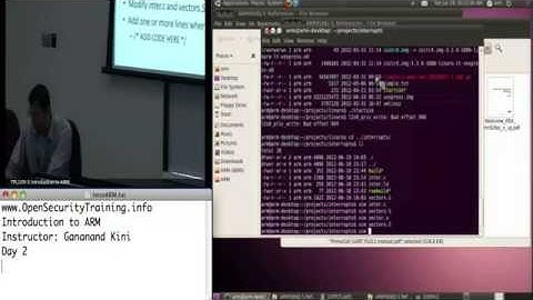 OpenSecurityTraining Introduction to ARM (Day 2 part 2)