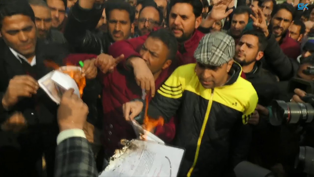 Protesting NHM employees burn degree certificates to press for demands