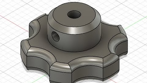 3D modeling of Knob in Fusion 360 #fusion360 #3dmodeling #3dmodelingtutorial #knobs