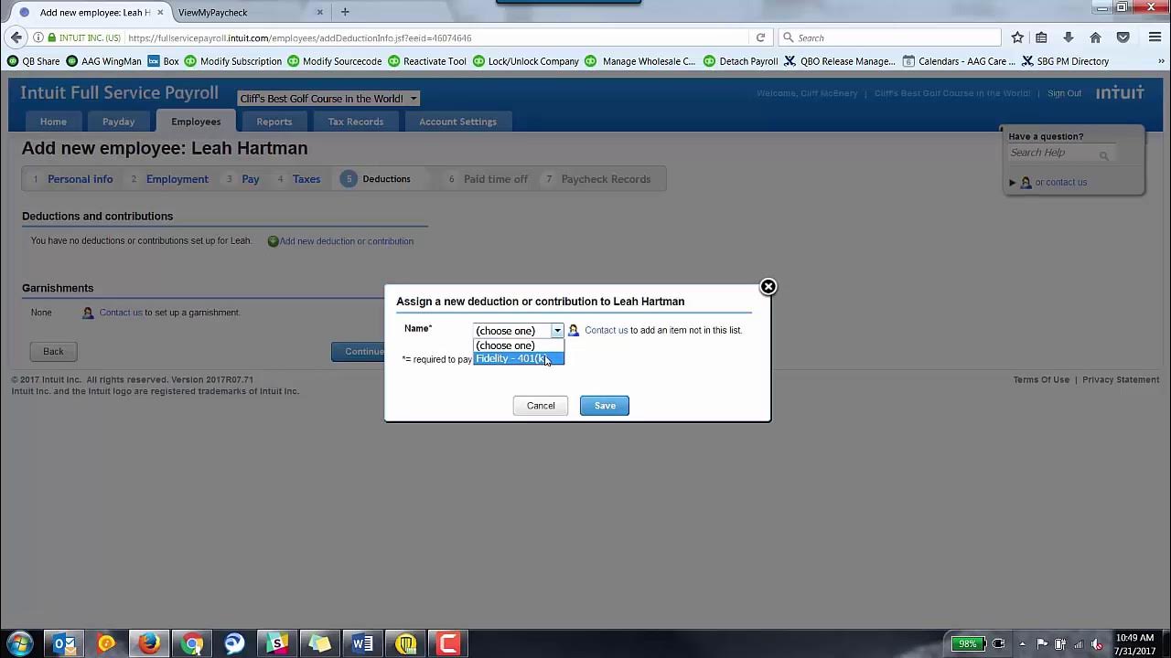 Intuit Full Service Payroll new employee YouTube