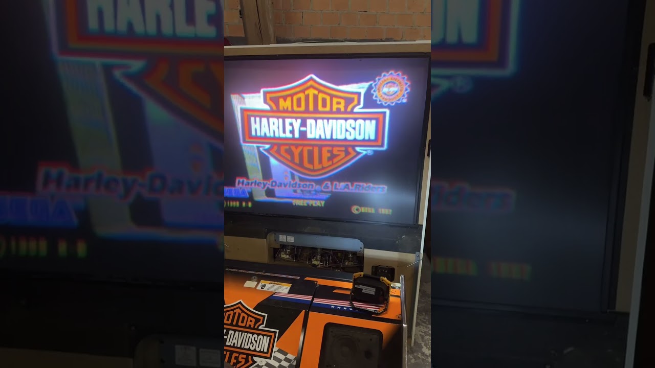 Sega Harley Davidson Arcade - Revert to 50-inch-projector
