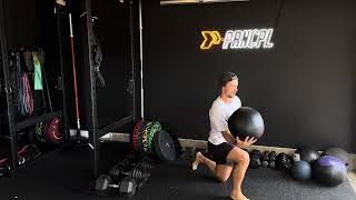 Half Kneeling Lateral Ball Slam