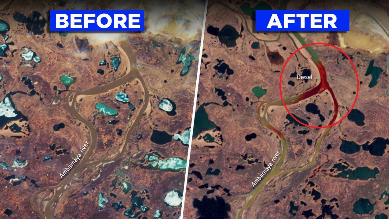 Russia's Oil Spill In Arctic Circle Is So Huge, It's Visible From Space