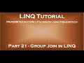 Part 21 Group Join In LINQ 