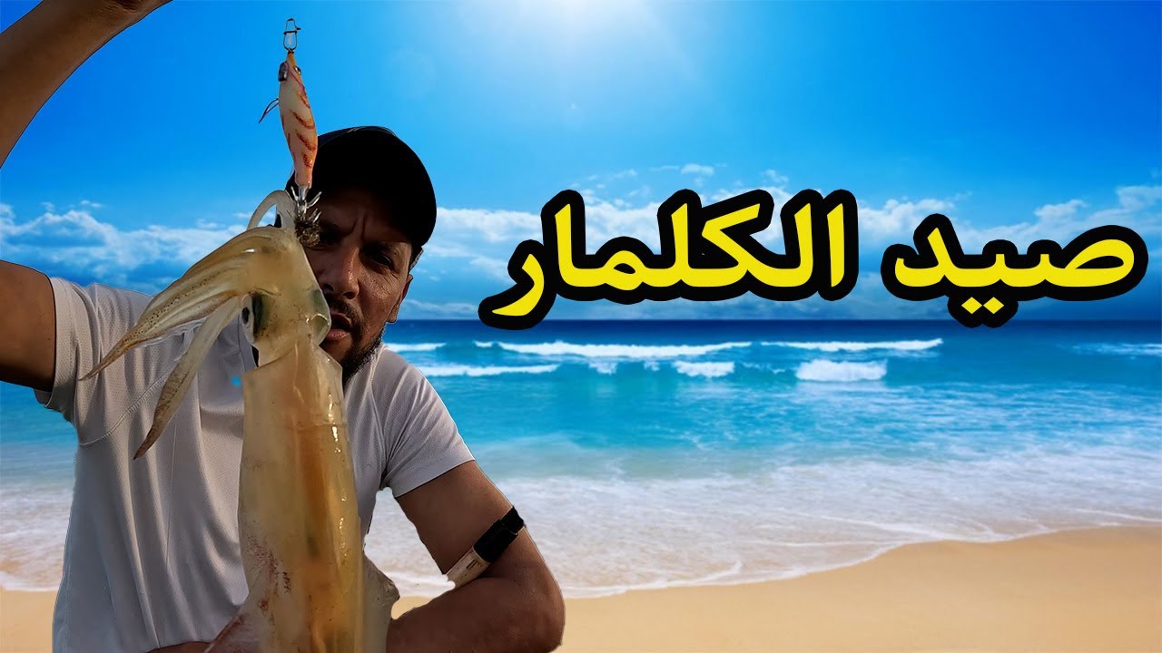 peche du calamar       تقنيات صيد الكلمار بالقصبة