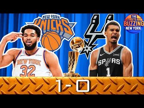 KNICKS 1-0 OVER SPURS Reaction! Game 1 WIN! NBA Finals buzz, KAT Panther, Lion Hart, Brunson💎