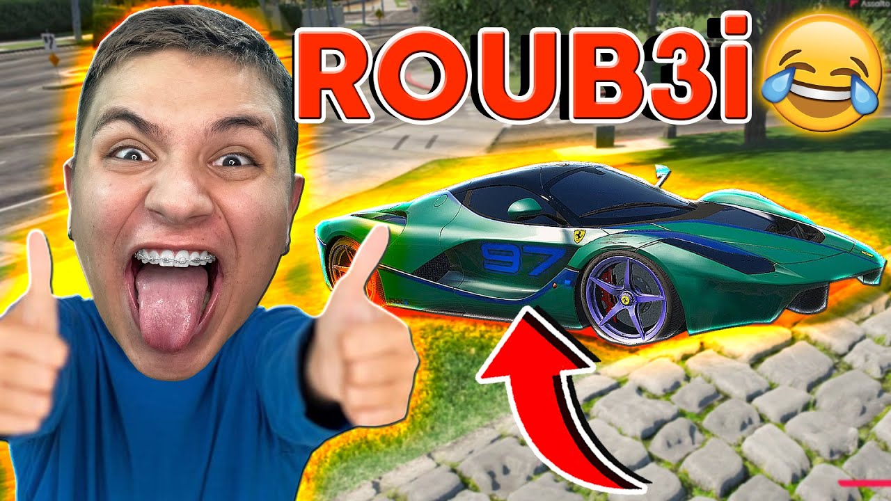 R0UBEl A FERRARI e TENTEI DESMANCHAR 😂 GTA RP (Paulinho o LOKO)