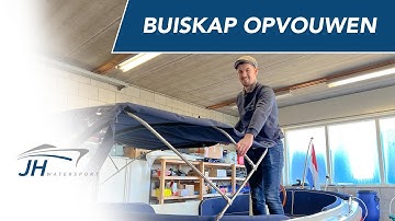 Hoe vouw je een buiskap van een sloep op?