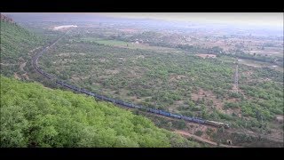Celebrity Simply Unimaginable ! 117 Wagon Python Train Going Over Another Train Captured from Above 500m !!! Profile