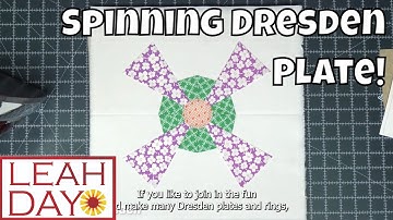 Piece a Spinning Dresden Plate Quilt Block - Dresden Plate #8