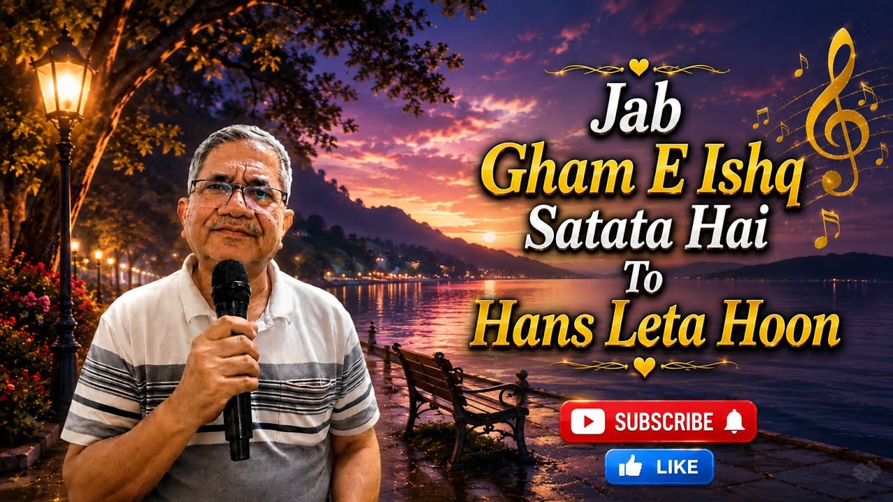 Jab Gham E Ishq Satata Hai To Hans Leta Hoon | Kinare Kinare (1963) | Mukesh Ji | Cover Song 