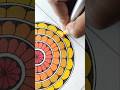 Mandala art! Easy brush pen drawing💥 #shorts #art #drawing #mandala art #boho #painting #trending