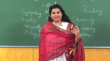 Reading Comprehension - 1 #CH25SP #swayamprabha