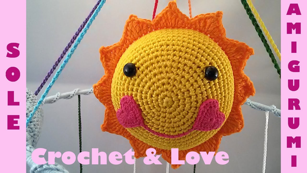 Tutorial sole amigurimi (sub. English) - Giostrina neonato - parte 4