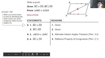 5.3 Proving Triangles Congruent by SAS