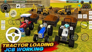 👉 JCB Se Tractor Trolley Full Loading 😱🚜🔥 | Heavy Loading Gameplay | Indian Tractor Game#gameplay  screenshot 4