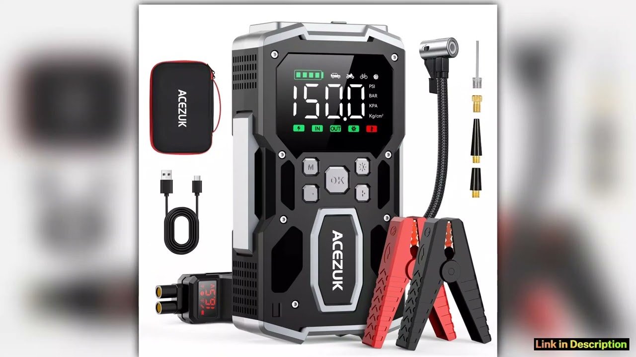 ACEZUK 26800mAh Car Power Bank Jump Starter Portable Emergency Starter Auto Car Battery Charger Boo