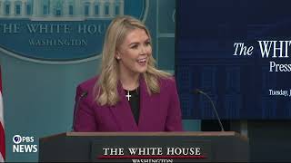 WATCH: Leavitt takes question on Black History Month in first White House briefing