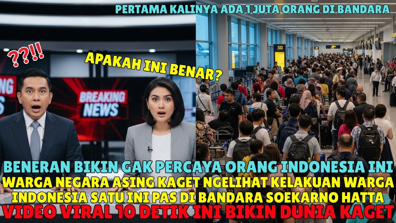 GAK PERCAYA KALAU INI INDONESIA! BULE KAGET PAS MENDARAT DI BANDARA SOEKARNO HATTA TERNYATA BEGINI..