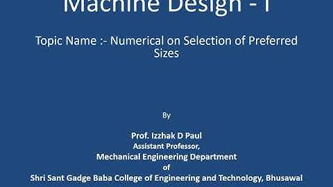 8 Unit I Preferred Series   Numerical