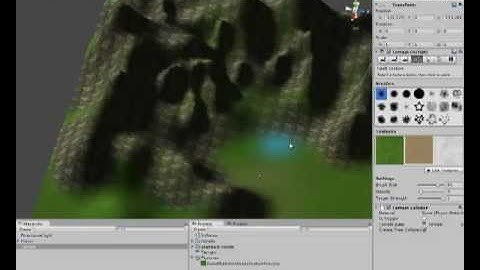 Unity 3d tutorial 3 : Editing the terrain