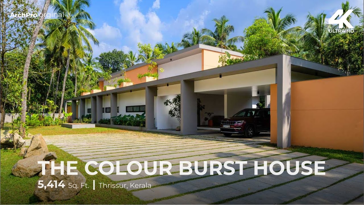 The Colour Burst House: Experience the Joy of Rain from Every Room | ArchPro | ArchPro Home Tour