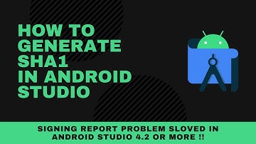 How to Generate SHA1 Key In Latest Android Studio 4.2.1 2021 | #SigningReport not showing Solved