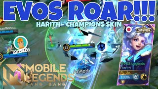 EVOS ROAR!!! Review Champions M1 Skin Harith - Evos Legends Esport Mobile Legends Gameplay