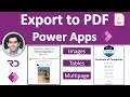 Power Apps Export to PDF