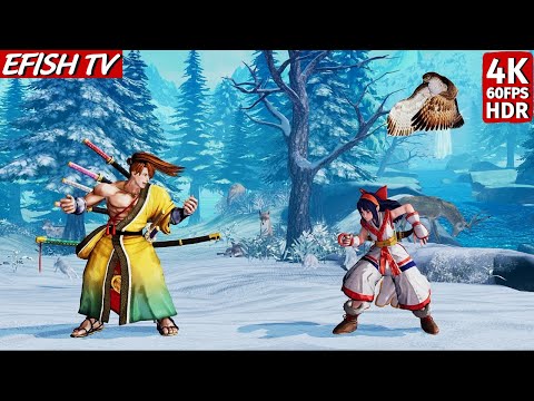 Tokugawa Yoshitora vs Nakoruru (Hardest AI) - Samurai Shodown