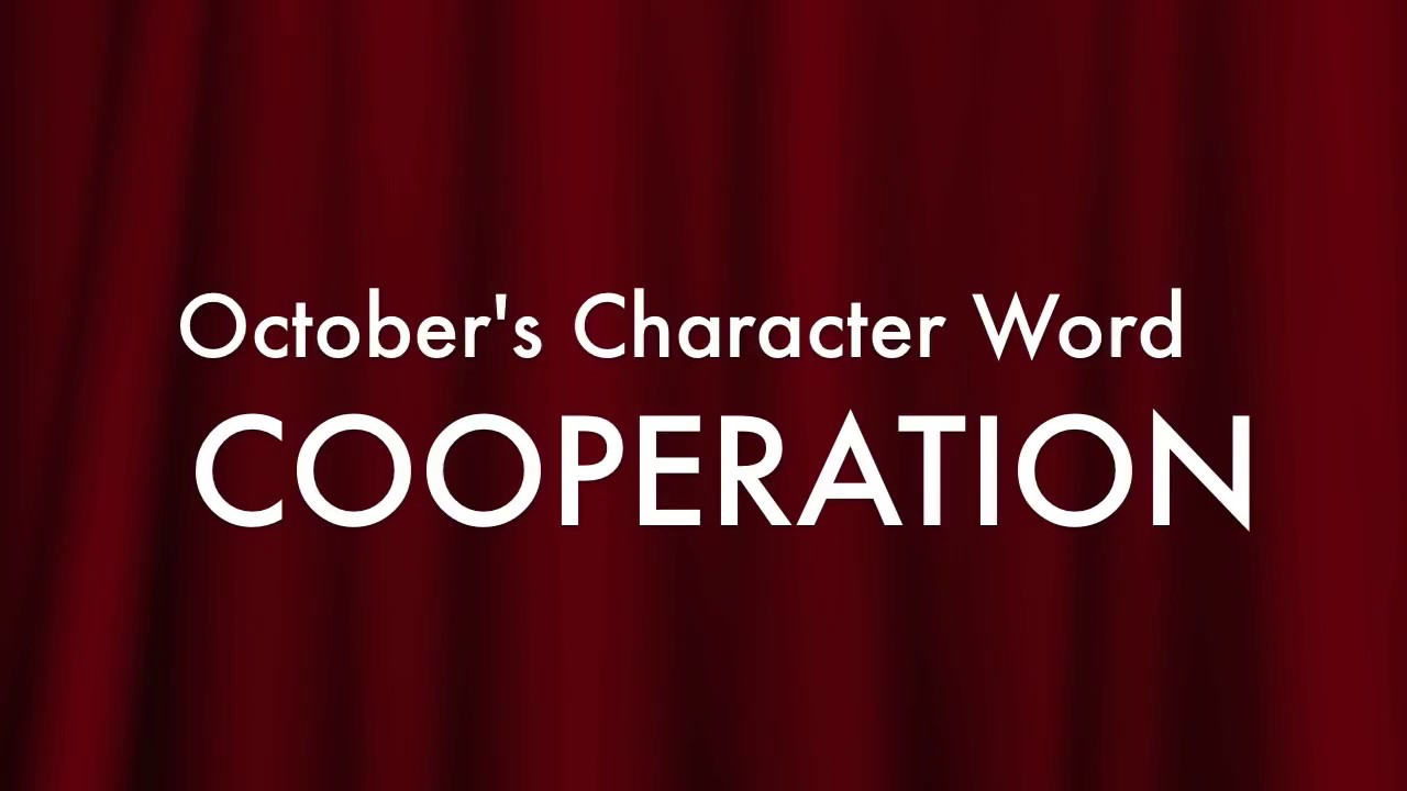 October's Character Word: Cooperation sharjah islamic bank