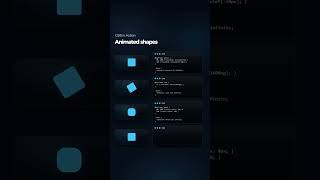 “CSS Animated Shapes 😍🔥 | HTML CSS Animation Tutorial #shorts#ytshort#html#css #webdesign #coding