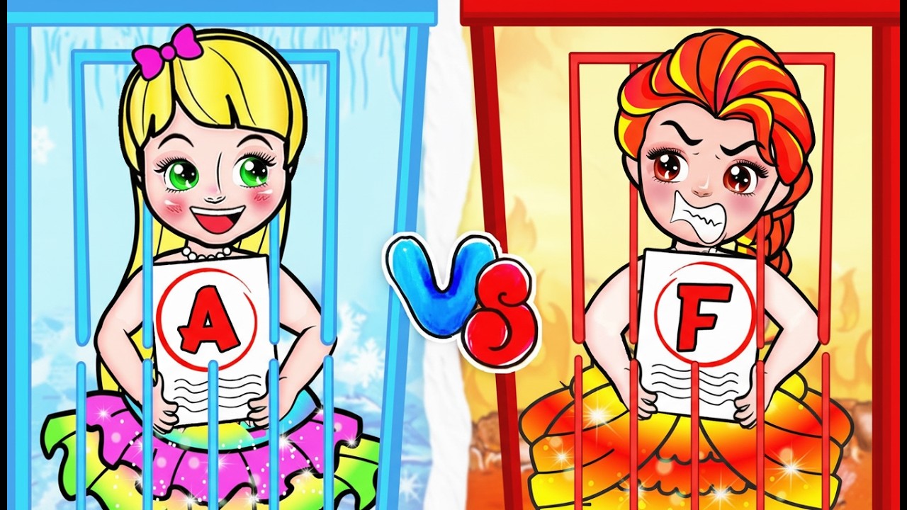 [🎀бумажные куклы🎀] Неуспевающая Рапунцель превращается в звезду среди учеников | Семья Рапунцель