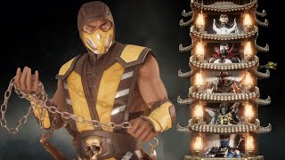 Mortal Kombat 11 Scorpion Klassic Tower PS4 Gameplay