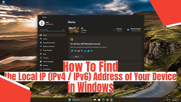 How To Find the Local IP Address of Your Device in Windows