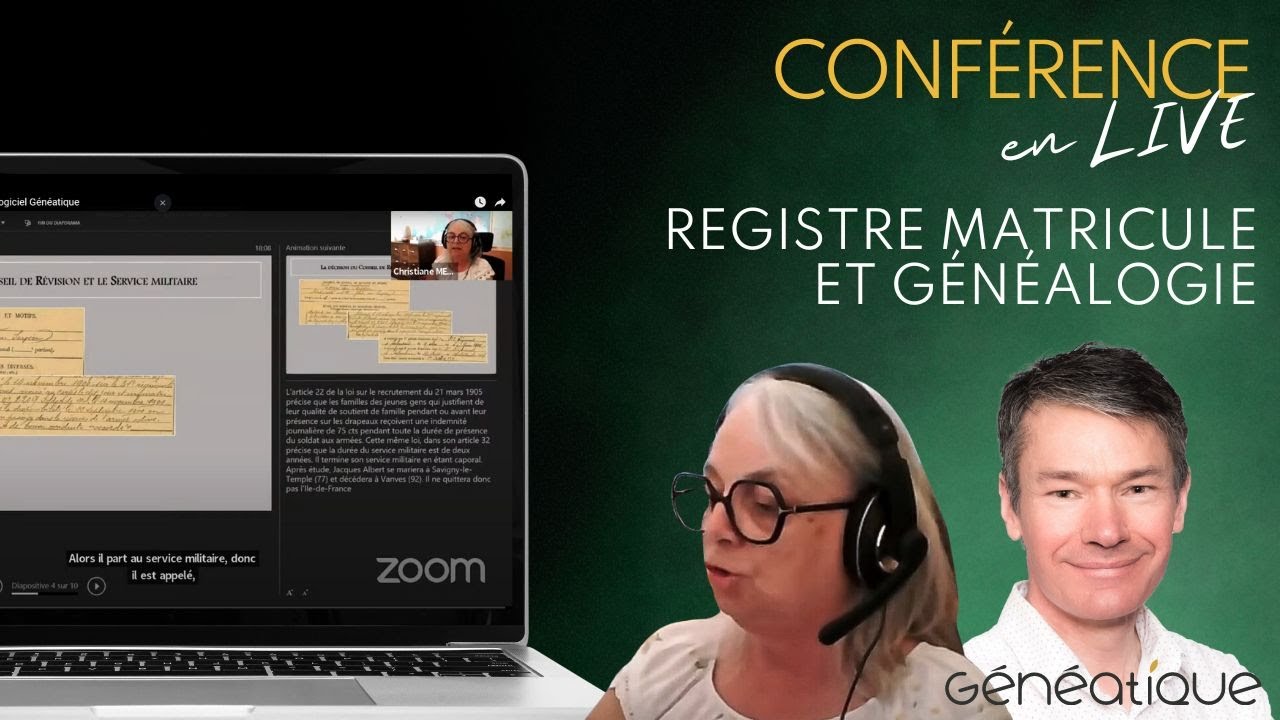 Registre Matricule et Généalogie avec le logiciel Généatique