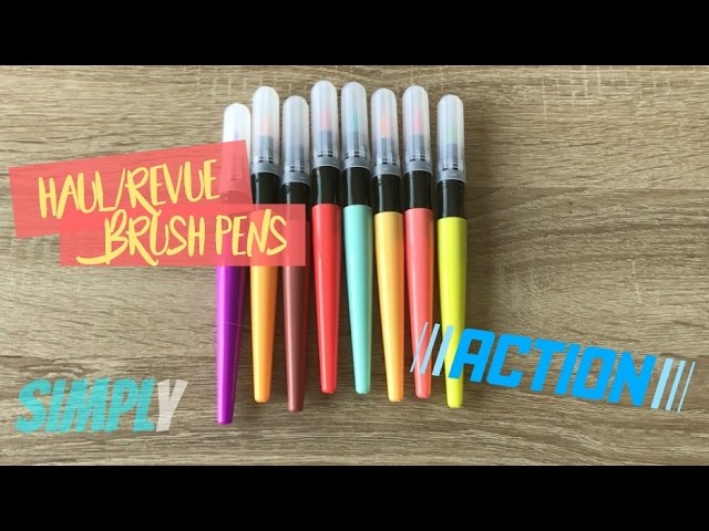 Présentation des Brush Pens OHUHU ( feutres à eau avec mine pinceau ) 